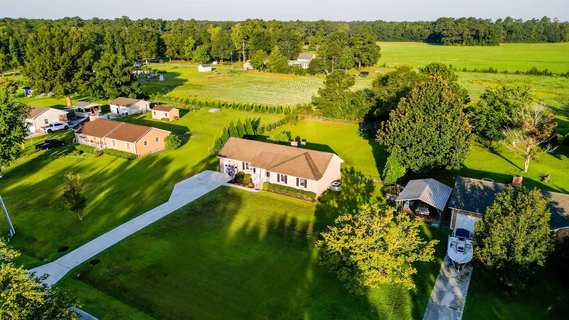 A larger residential lot in Castle Hayne