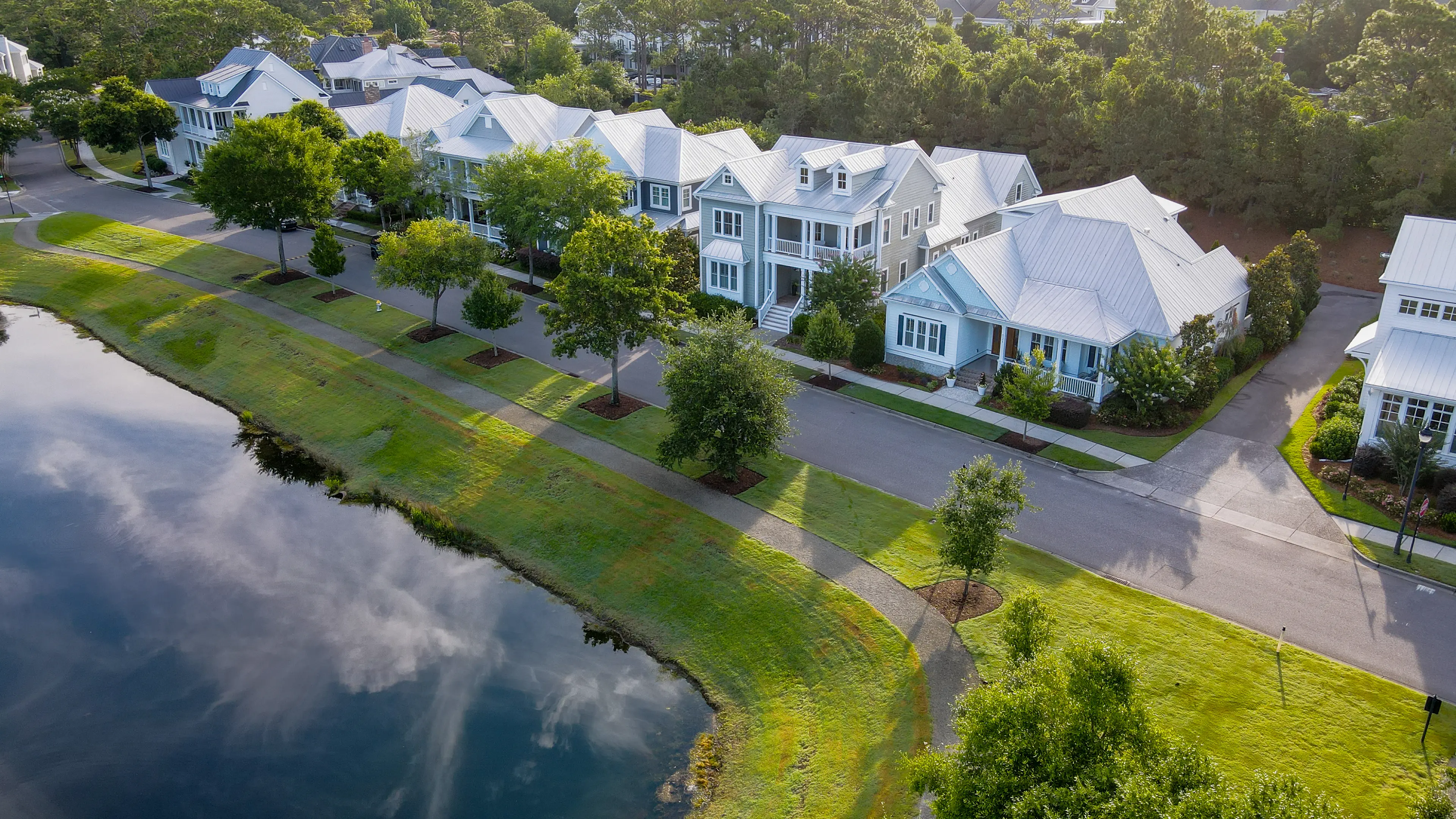 Autumn Hall - aerial view
