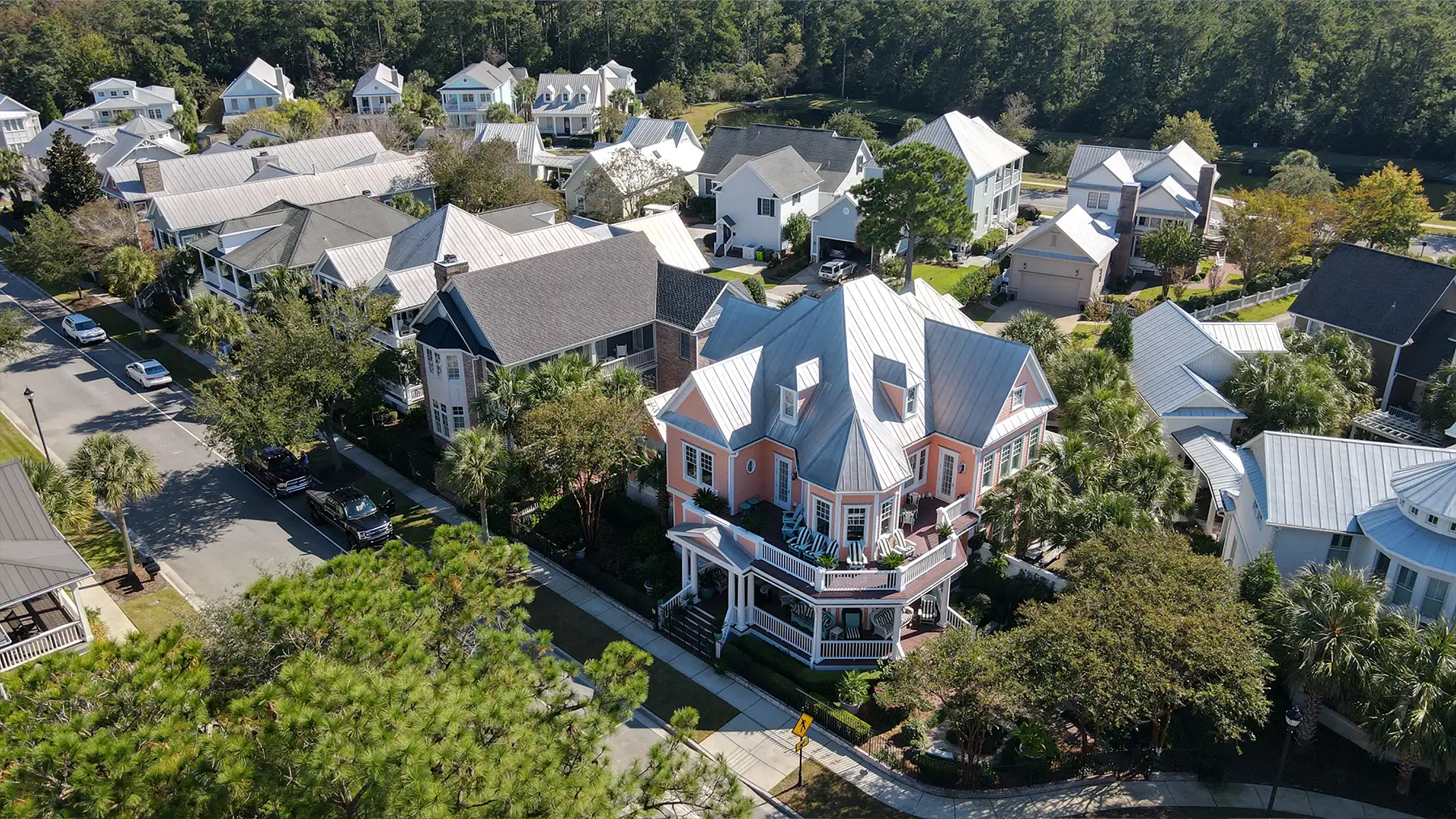 Parkside - aerial view